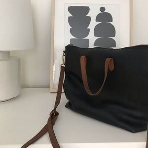 Madewell zip transport tote